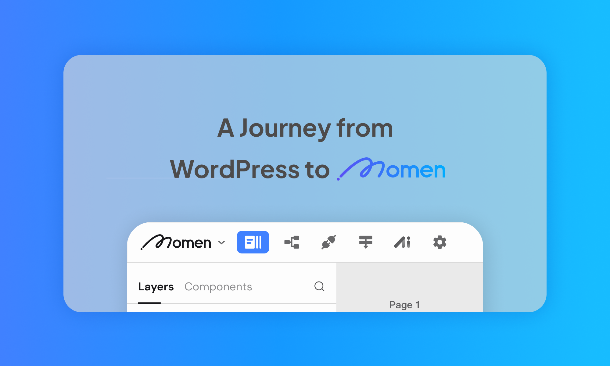 Online course website created using the Momen.
